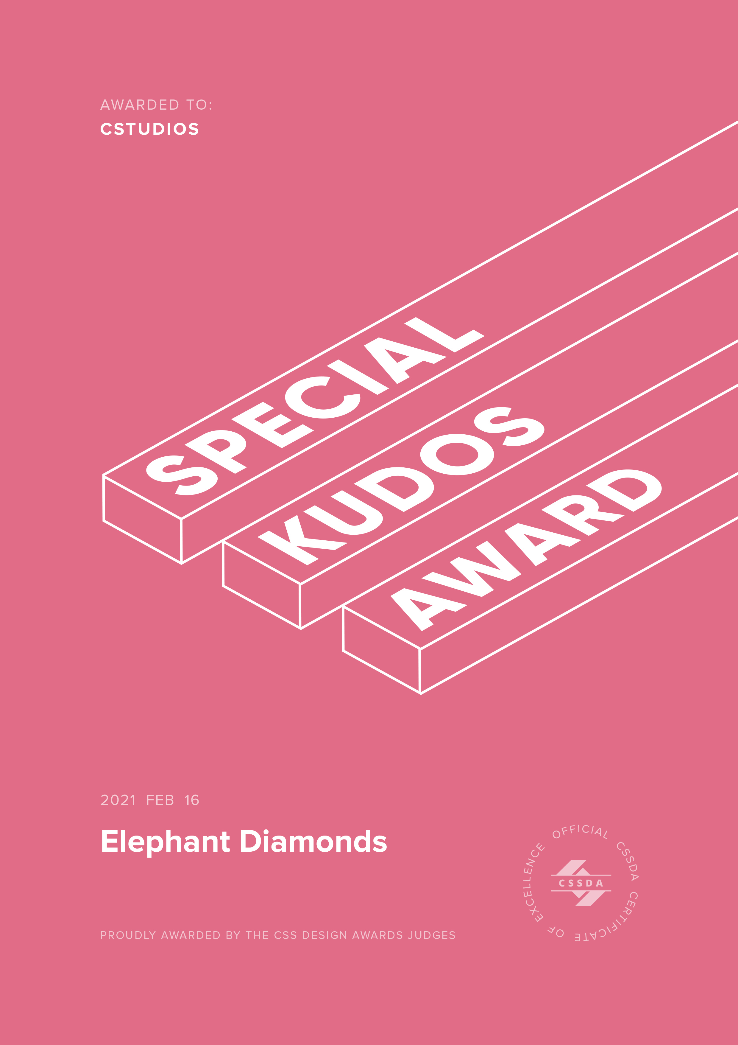 Elephantdiamonds css award