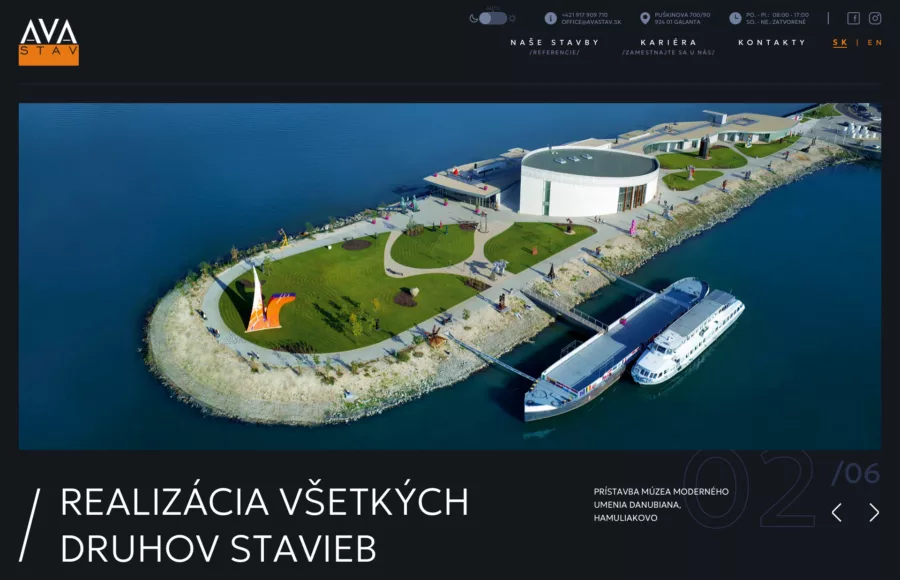 Avastav mainpage dark